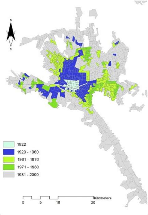 12 Evolución física de la mancha urbana 1922 2000 Download