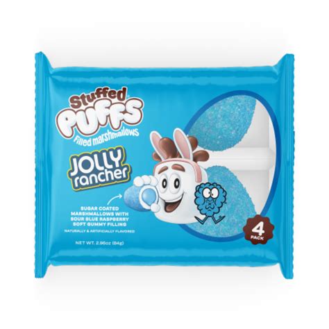 Stuffed Puffs Sour Blue Raspberry Easter Eggs Filled Marshmallows 331