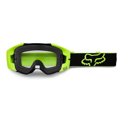 Gogle motocyklowe FOX VUE STRAY YELLOW BLACK żółty fluo czarny RRmoto pl