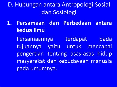 Hubungan Sosiologi Dengan Antropologi Homecare24