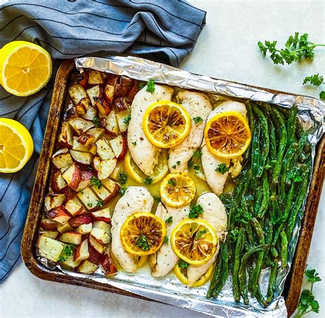 Sheet Pan Lemon Chicken With Green Beans And Potatoes Nutritious Delights