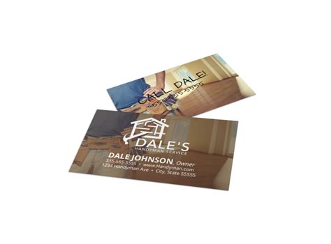 Handyman Business Card Templates | MyCreativeShop