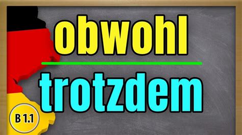 How To Express A Contradiction In German Obwohl And Trotzdem And