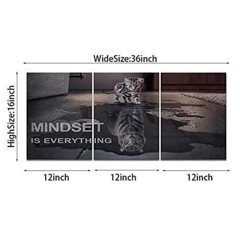 Kawahone Motivational Wall Art Mindset Is Everything Inspirational