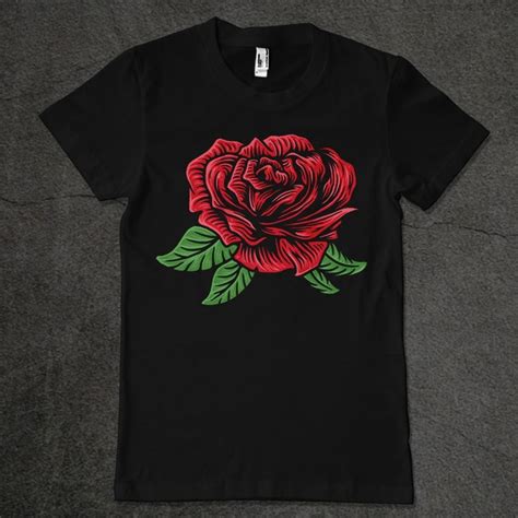 T Shirt Rose Design