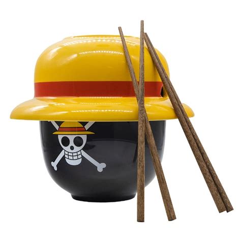 One Piece Luffy S Hat Ramen Bowls With Chopsticks Pack Toys And