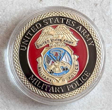 Us Army Military Police Challenge Coin With Velvet Presentation Box Etsy