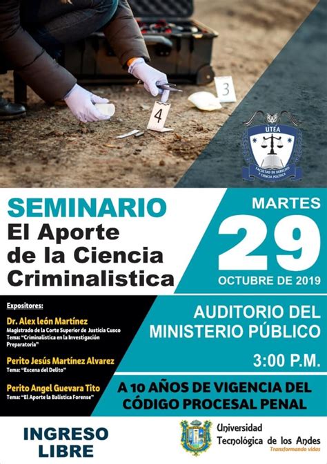 Participa En El Seminario El Aporte De La Ciencia Criminal Stica