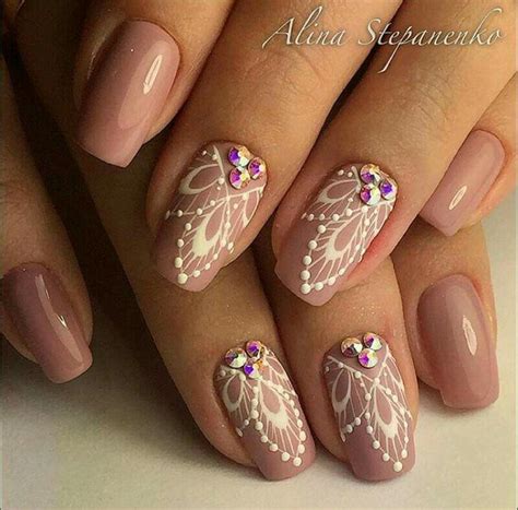 Pin By Ingrid Vanzwaelmen On Nail Art Henna Nails Work Nails Lace Nails