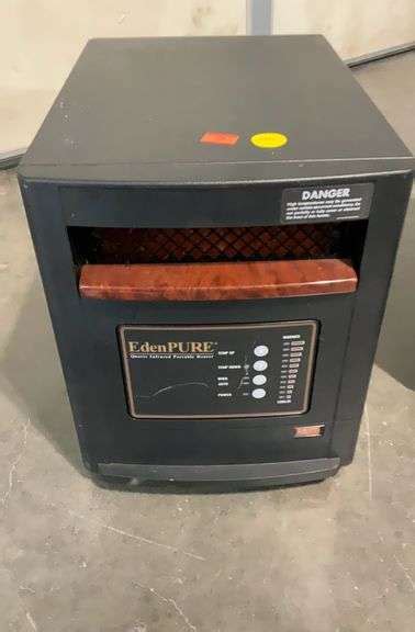 Eden Pure Quartz Infrared Portable Heater 19x13x16 Works Hash Auctions