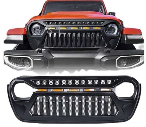 Jeep Wrangler LED Grill With Built-In Lights