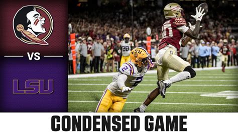 Florida State Vs Lsu Condensed Game 2022 Acc Football Youtube