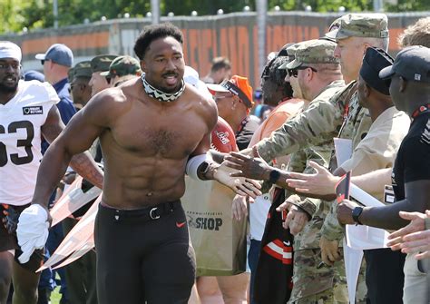 What Browns edge rusher Myles Garrett thinks about Nick Bosa’s record ...