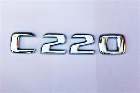 New Mercedes Benz C220 Class Badge Letters Emblem Cdi Avantgarde Chrome