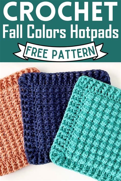 Crochet Hot Pad Patterns For Dealing With Hot Utensils Clairea Belle Makes