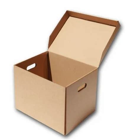 Rectangle Brown 5 Ply Corrugated Packaging Box Box Capacity 6 10 Kg