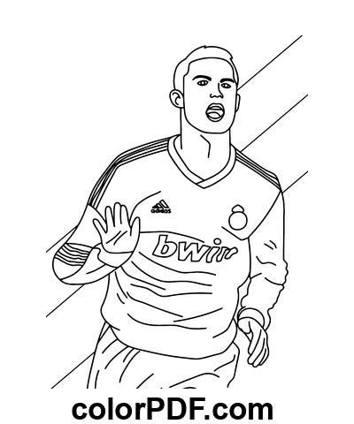 Cristiano Ronaldo Real Madrid Coloriages Et Livres En PDF