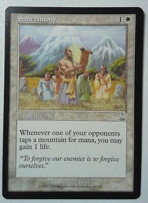 Sanctimony Uncommon Magic Mtg X Urza S Destiny Sp Ebay