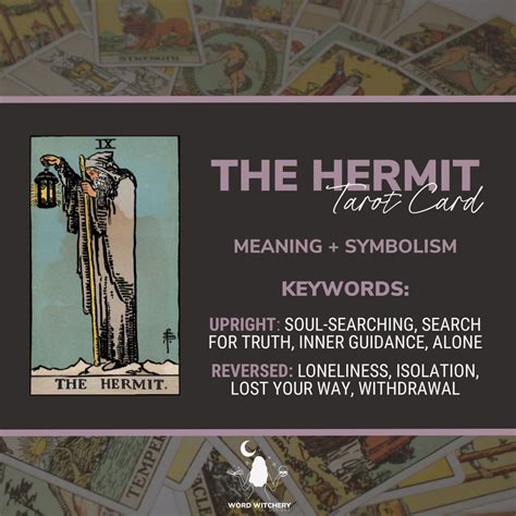 The Hermit Tarot Card Meaning – Word Witchery Designs