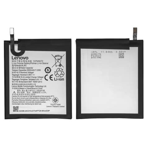 Battery Bl Compatible With Lenovo K K A Li Polymer V