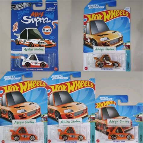 Jual Hotwheels Hot Wheels 94 Toyota Supra Tooned Fast Furious Orange Short Card Shortcard F F