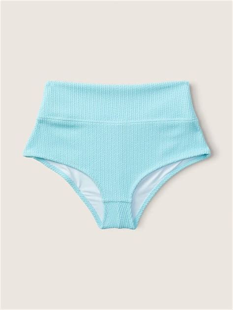 Krink L Kuma Y Ksek Bel Shortie Bikini Alt Mavi Esinti Vs