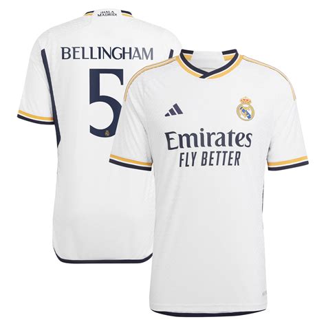 Jude Bellingham Real Madrid 23/24 Home Jersey – Printed – Klein Studio