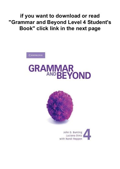 Grammar And Beyond Level 4 Students Book Download Ebooks