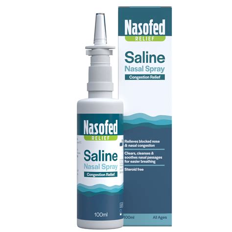 Buy Nasofed Saline Nasal Spray. Isotonic Saline Solution. Effective and ...