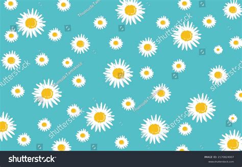 Daisy Flower Vector Illusration Floral Background Stock Vector Royalty