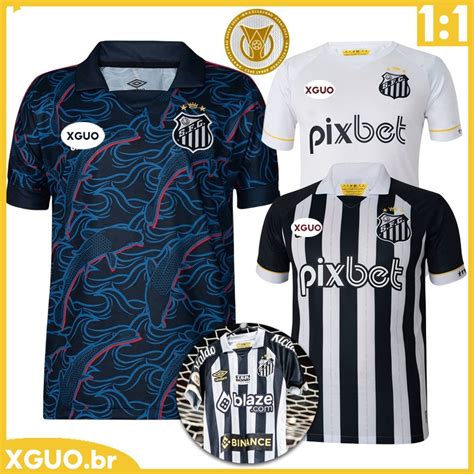 Camisa Santos Masculina Home Away Third Camisa Futebol Tailand S