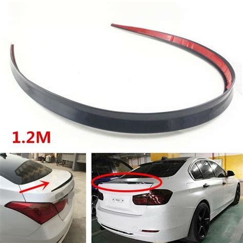 Cheap Universal 1 2M Black Soft Car Rear Roof Trunk Spoiler Rear Wing