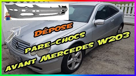 Dépose et remplacement du pare chocs avant Mercedes W203 Ep 3 YouTube