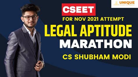 Cseet Nov Legal Aptitude Marathon Cs Shubham Modi Youtube