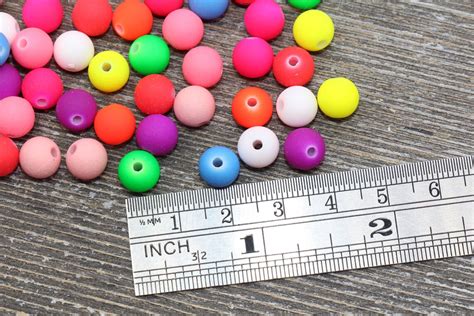 8mm Multicolored Gumball Beads Round Acrylic Loose Beads Etsy