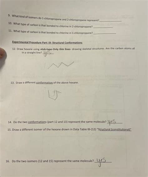 Solved 9 What Kind Of Isomers Do 1 Chloropropane And