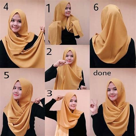 Tutorial Jilbab Pashmina Wajah Bulat Pashmina Hijab Trend