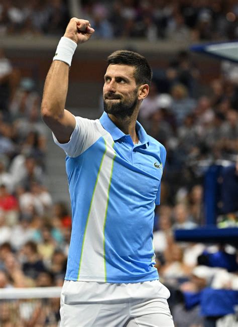 Au Sortir Dune Campagne Mouvement E Lus Open Novak Djokovic