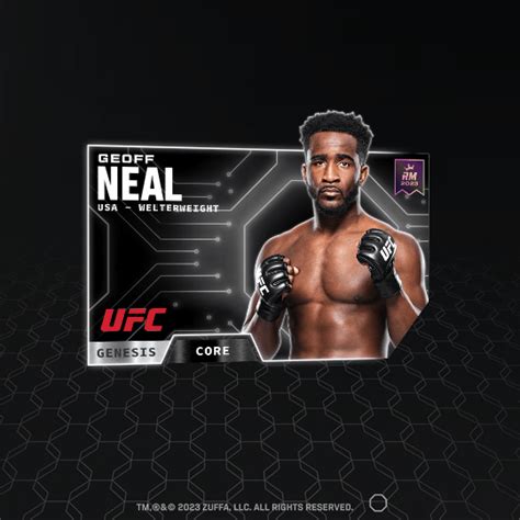 Geoff Neal 2023 Genesis Set CORE NFT For Sale 2022 23 Reignmakers