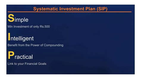 Systematic Investment Plan Sip Ppt