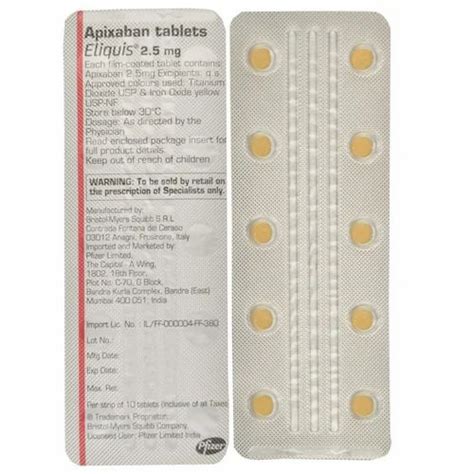 Apixaban Tablets 5 Mg At Rs 150 Box In Mohali Id 26855147412