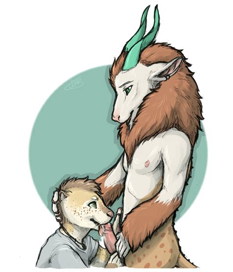 Rule 34 Anthro Clothing Duo Erection Faun Fellatio Green Eyes Horn Justaholmesboy Legauw Male