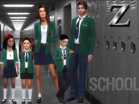 The Sims Resource Sims Private School Uniforms