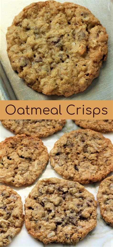 Oatmeal Crisps My Recipe Treasures Recipe Oatmeal Cookies Recipes Easy Oatmeal Cookies