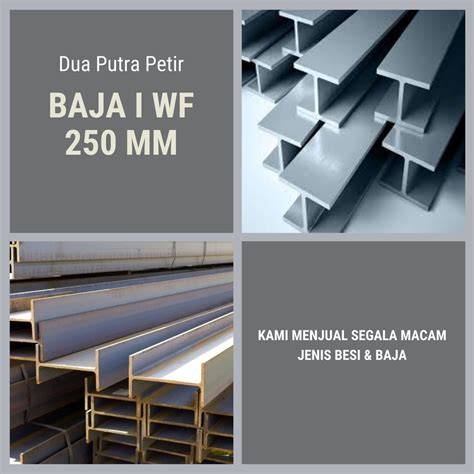 Jual Besi Baja I WF 250 X 125 X 6 X 9 Mm Panjang 12 M Shopee Indonesia