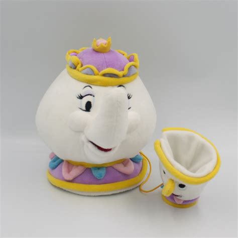 Peluche théière Mrs Samovar et Chip La Belle et la Bête DISNEY