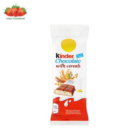 Wholesale 40 Pack Kinder Cereal Bar T1 Three Strawberry