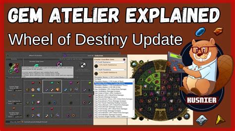 Gem Atelier Explained Tibia Wheel Of Destiny Youtube