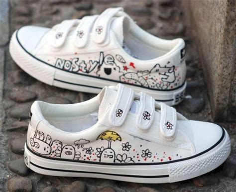 Fine 50 Drawing Canvas Shoes Ideas That You Can Do At Home 2017 11 19 50