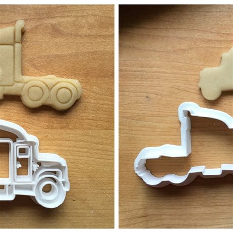 Semi Truck Cookie Cutter Multi Size Etsy